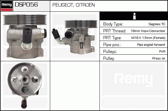 DELCO REMY DSP056 Hydraulic...