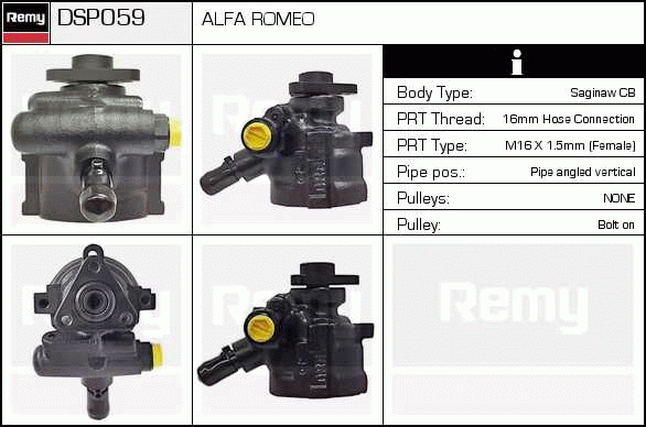 DELCO REMY DSP059 Hydraulic...