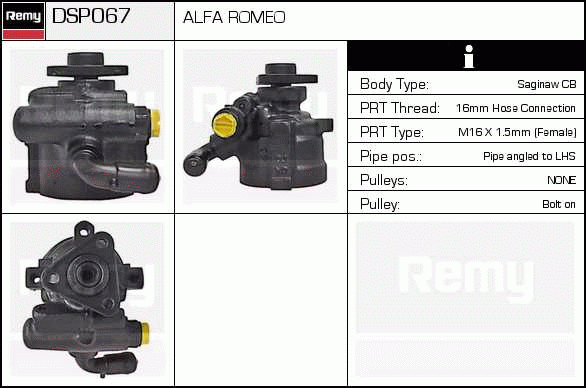 DELCO REMY DSP067 Hydraulic...