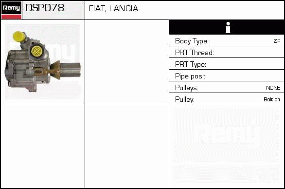 DELCO REMY DSP078 Hydraulic...