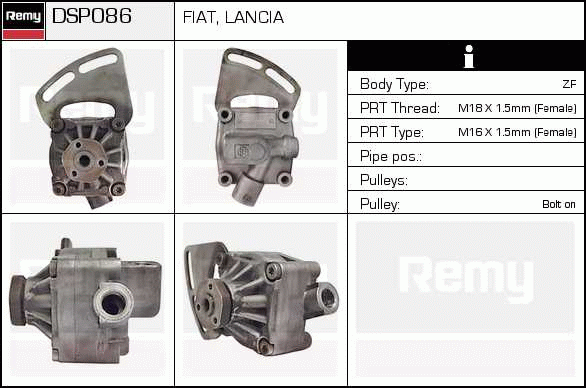 DELCO REMY DSP086 Hydraulic...