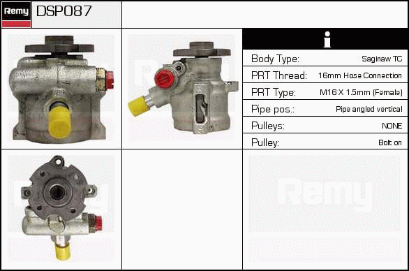 DELCO REMY DSP087 Hydraulic...