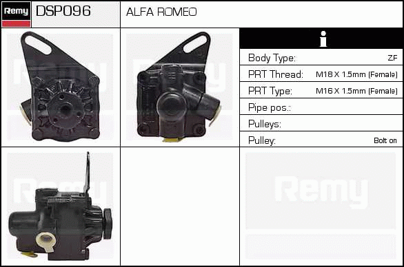 DELCO REMY DSP096 Hydraulic...