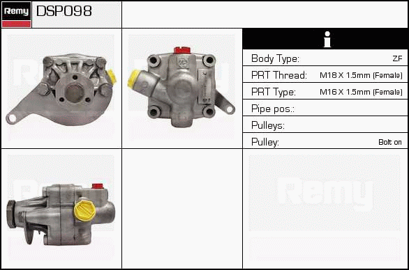 DELCO REMY DSP098 Hydraulic...