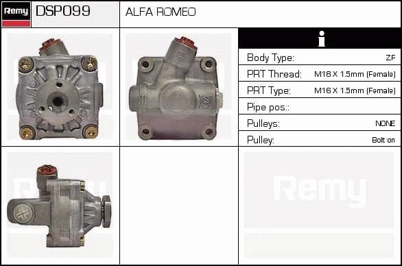 DELCO REMY DSP099 Hydraulic...