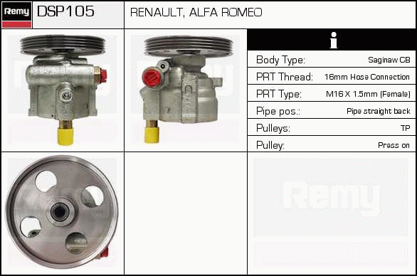 DELCO REMY DSP105 Hydraulic...