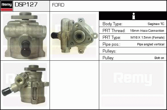 DELCO REMY DSP127 Hydraulic...