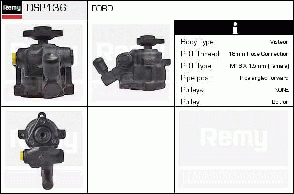 DELCO REMY DSP136 Hydraulic...