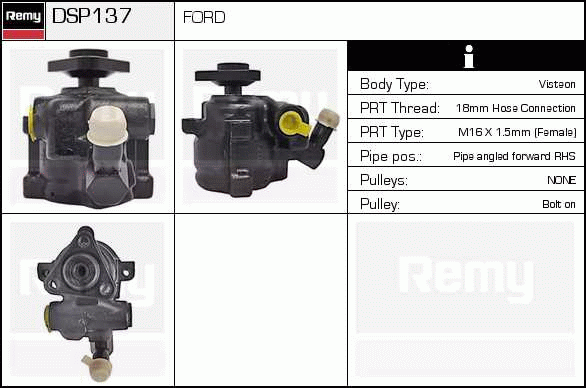 DELCO REMY DSP137 Hydraulic...