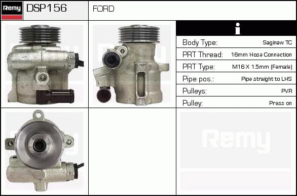 DELCO REMY DSP156 Hydraulic...