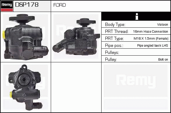 DELCO REMY DSP178 Hydraulic...