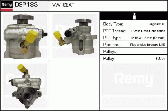 DELCO REMY DSP183 Hydraulic...