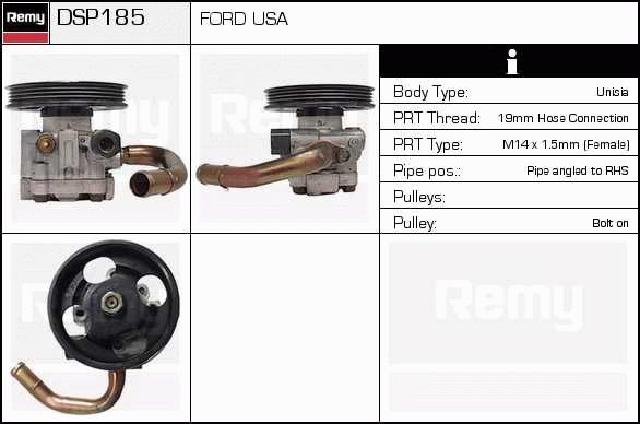 DELCO REMY DSP185 Hydraulic...