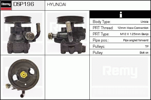 DELCO REMY DSP196 Hydraulic...