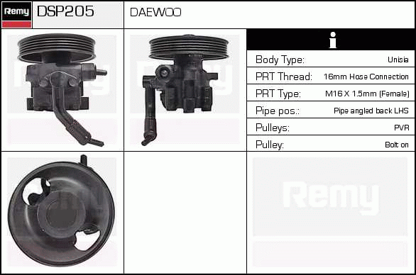 DELCO REMY DSP205 Hydraulic...