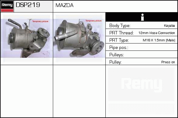 DELCO REMY DSP219 Hydraulic...