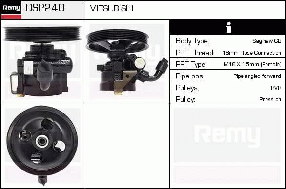 DELCO REMY DSP240 Hydraulic...