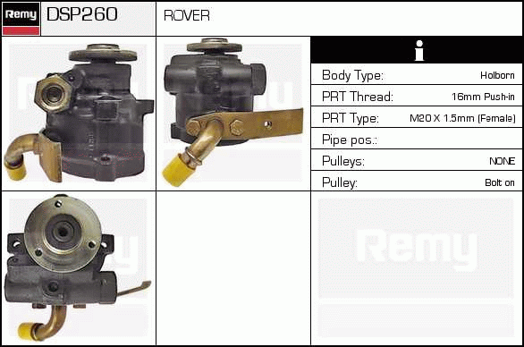 DELCO REMY DSP260 Hydraulic...