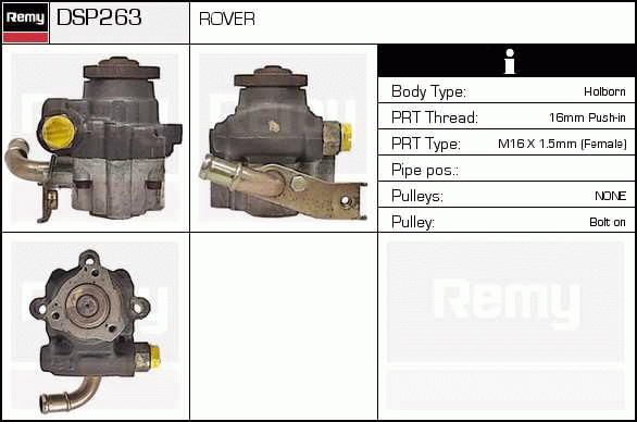 DELCO REMY DSP263 Hydraulic...