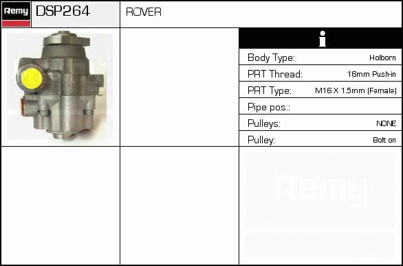 DELCO REMY DSP264 Hydraulic...