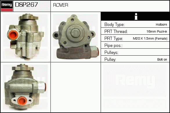 DELCO REMY DSP267 Hydraulic...