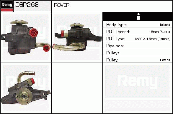 DELCO REMY DSP268 Hydraulic...