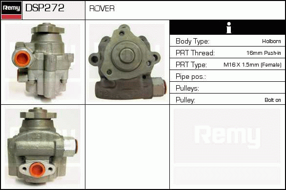 DELCO REMY DSP272 Hydraulic...