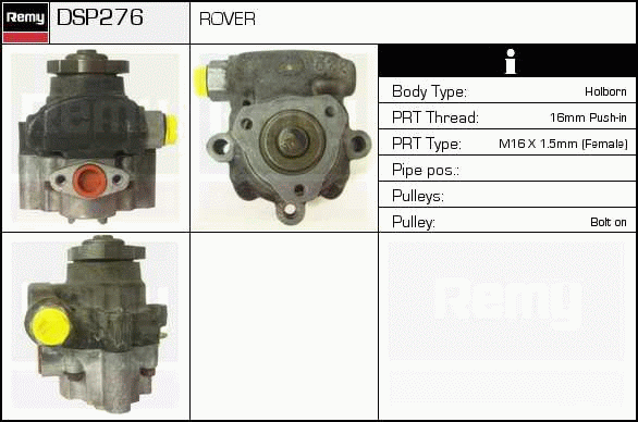 DELCO REMY DSP276 Hydraulic...