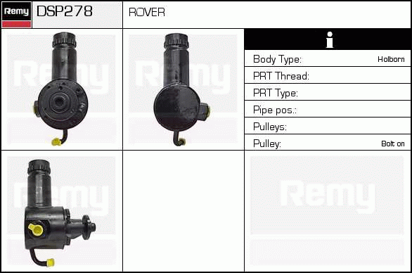 DELCO REMY DSP278 Hydraulic...