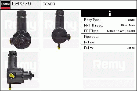 DELCO REMY DSP279 Hydraulic...