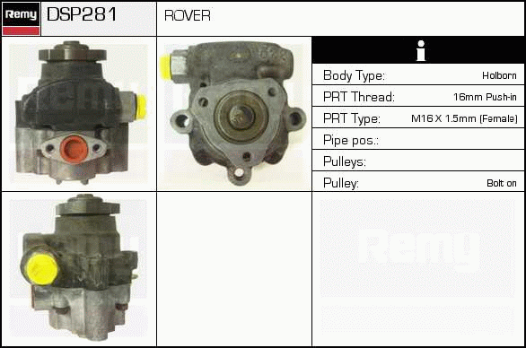 DELCO REMY DSP281 Hydraulic...