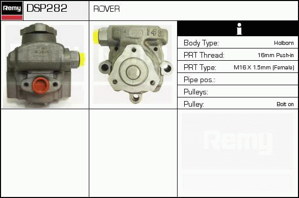 DELCO REMY DSP282 Hydraulic...