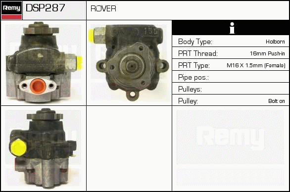 DELCO REMY DSP287 Hydraulic...