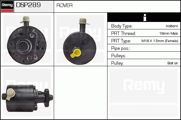 DELCO REMY DSP289 Hydraulic...