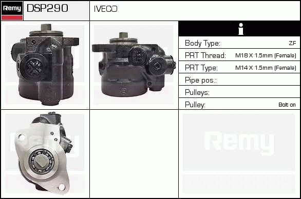 DELCO REMY DSP290 Hydraulic...