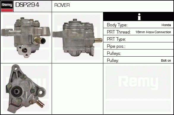 DELCO REMY DSP294 Hydraulic...