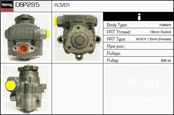 DELCO REMY DSP295 Hydraulic...