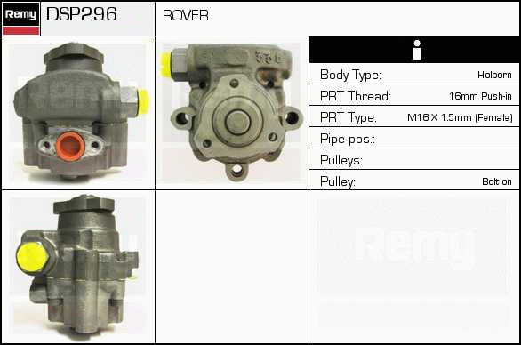 DELCO REMY DSP296 Hydraulic...