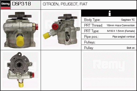 DELCO REMY DSP318 Hydraulic...