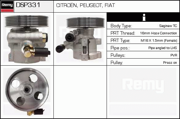 DELCO REMY DSP331 Hydraulic...