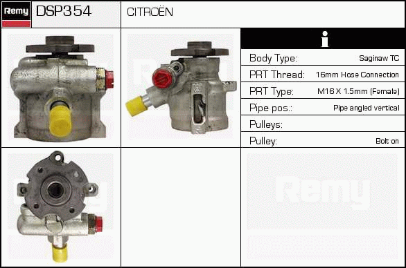 DELCO REMY DSP354 Hydraulic...