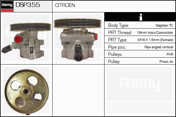 DELCO REMY DSP355 Hydraulic...