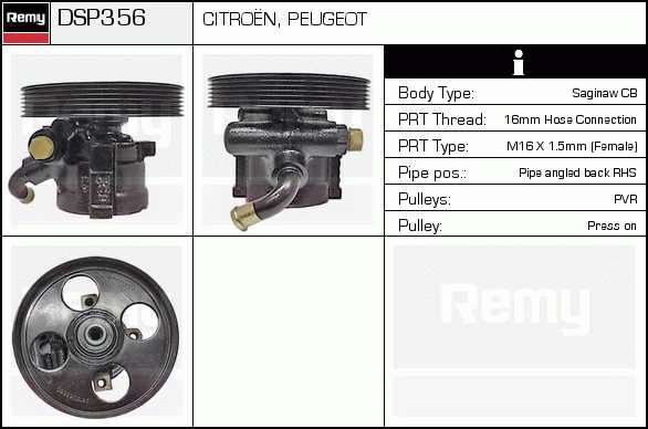 DELCO REMY DSP356 Hydraulic...