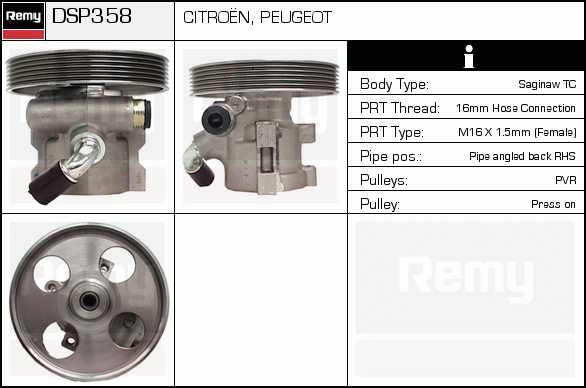 DELCO REMY DSP358 Hydraulic...