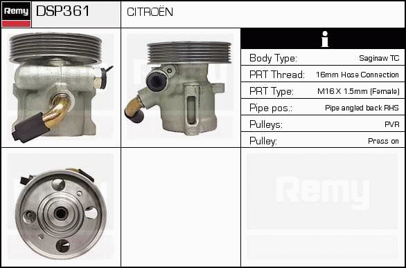 DELCO REMY DSP361 Hydraulic...