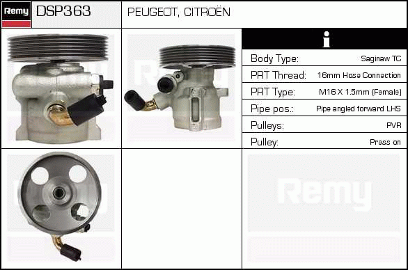 DELCO REMY DSP363 Hydraulic...