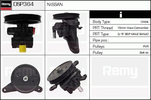 DELCO REMY DSP364 Hydraulic...