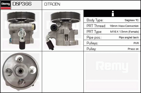 DELCO REMY DSP366 Hydraulic...