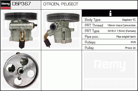 DELCO REMY DSP367 Hydraulic...