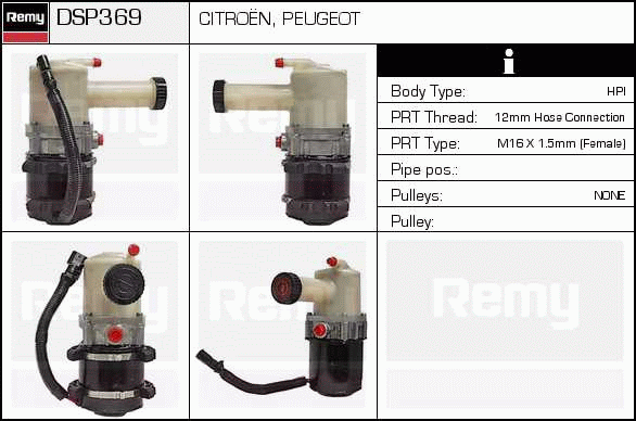 DELCO REMY DSP369 Hydraulic...